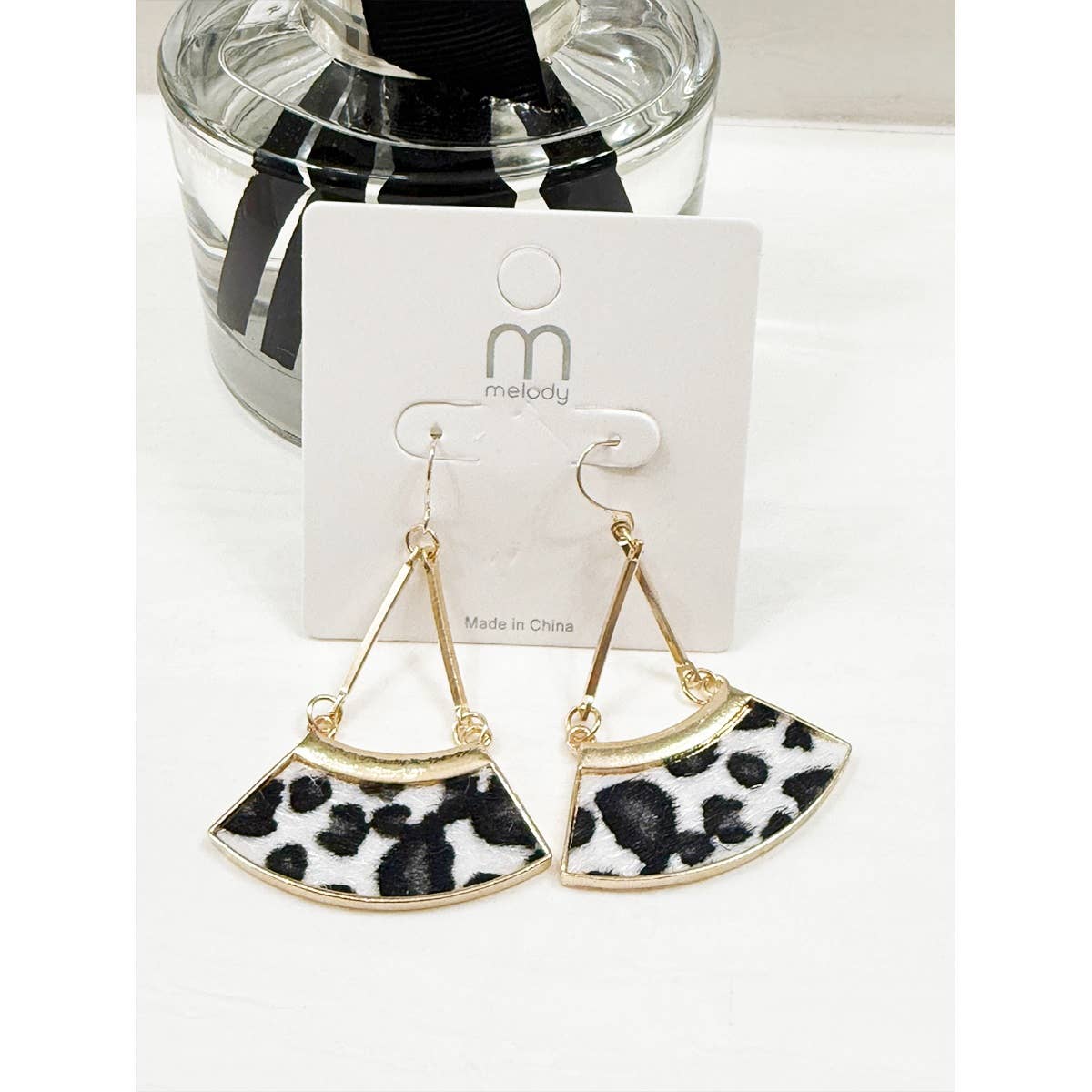 Leopard Print Dangle Earring
