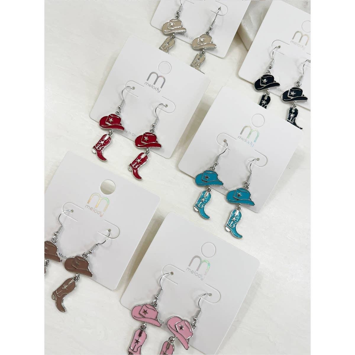 Western Cowgirl Earrings Set