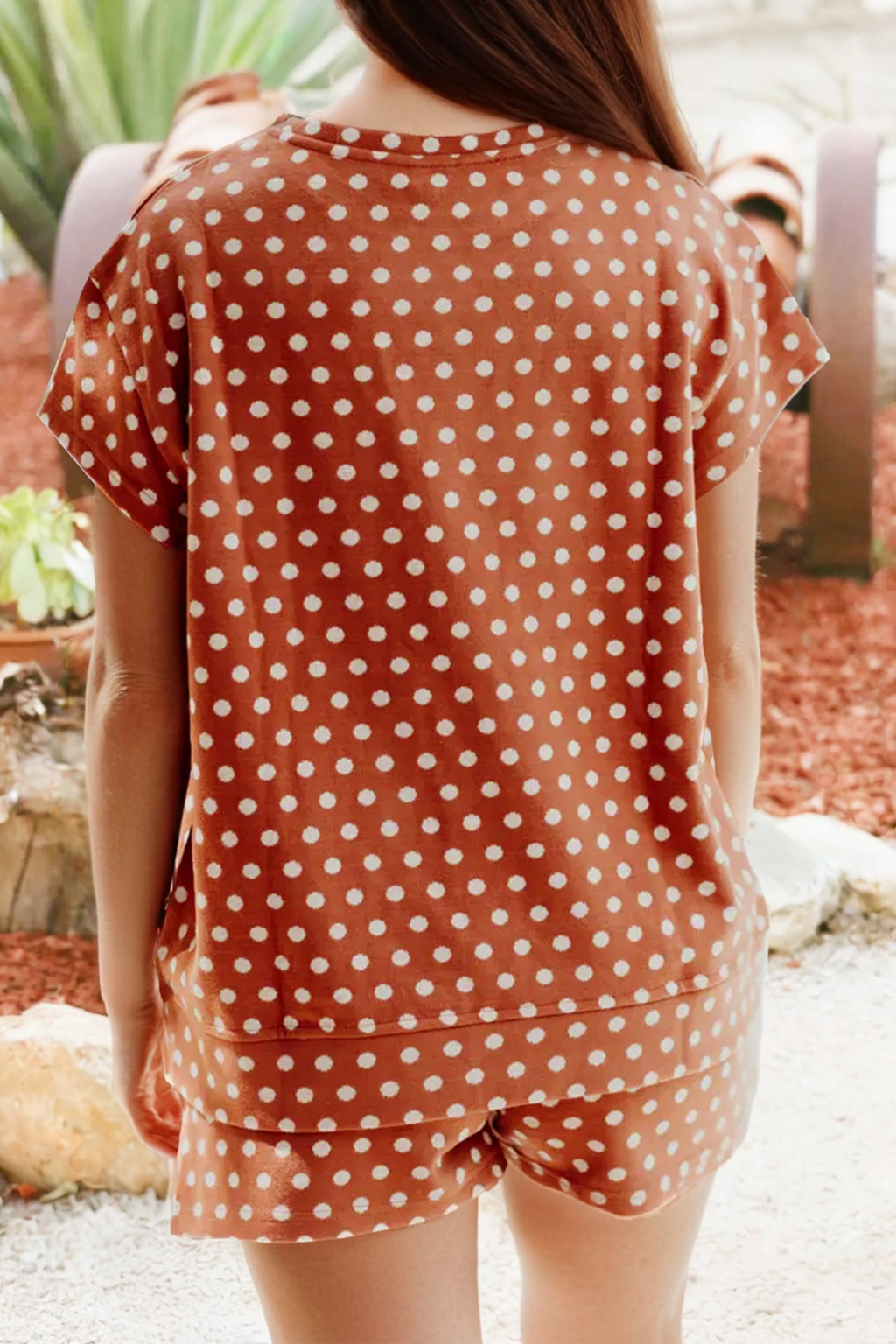 Spring 2026 Clothing Polka Dot Print 2PCS Short Set