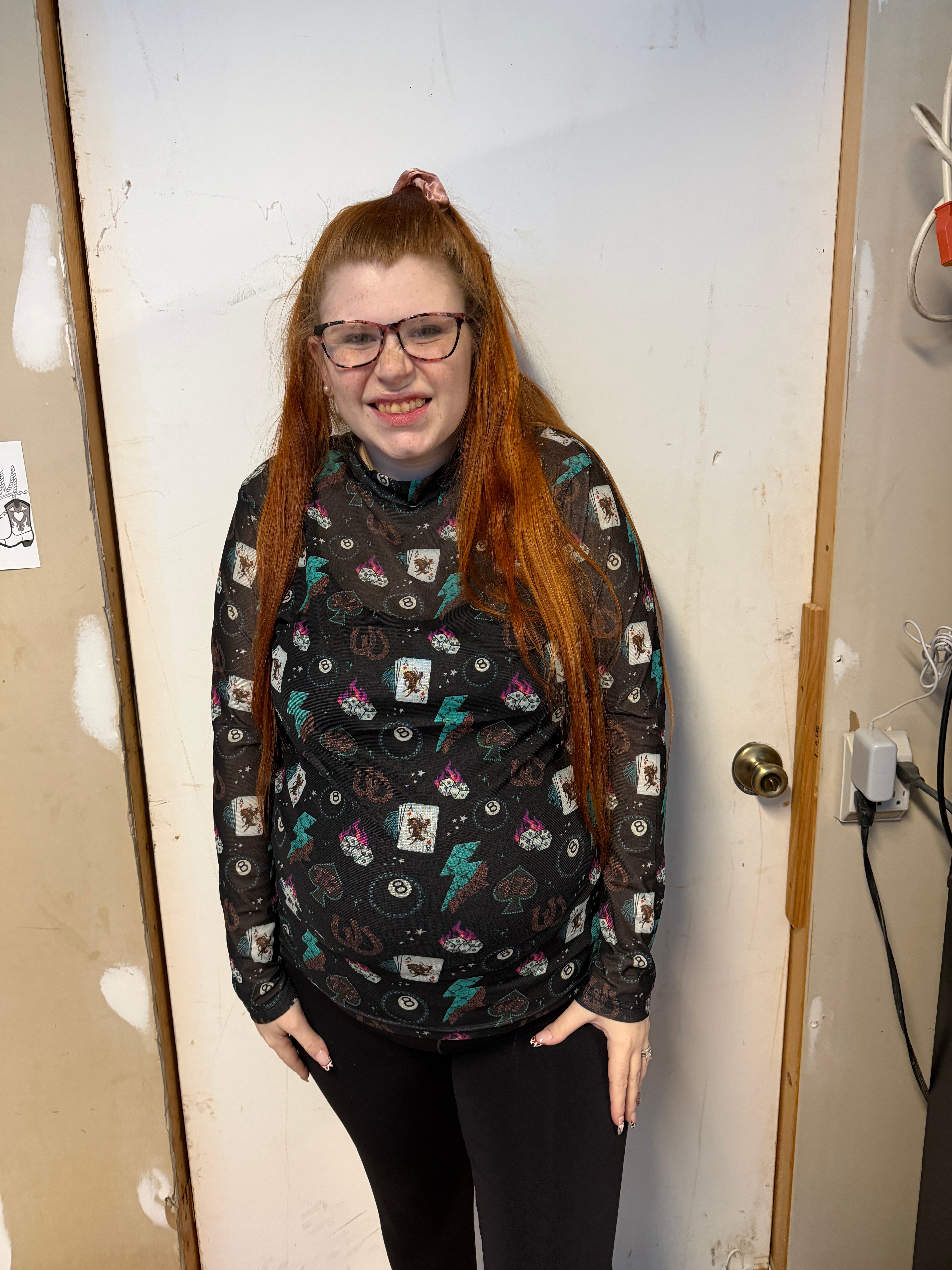 Cowgirl Charm Mesh Top