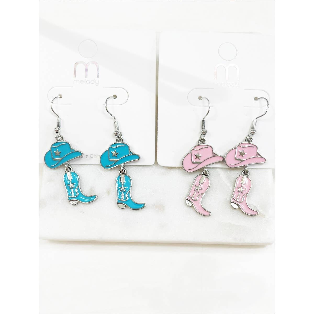 Western Cowgirl Earrings Set
