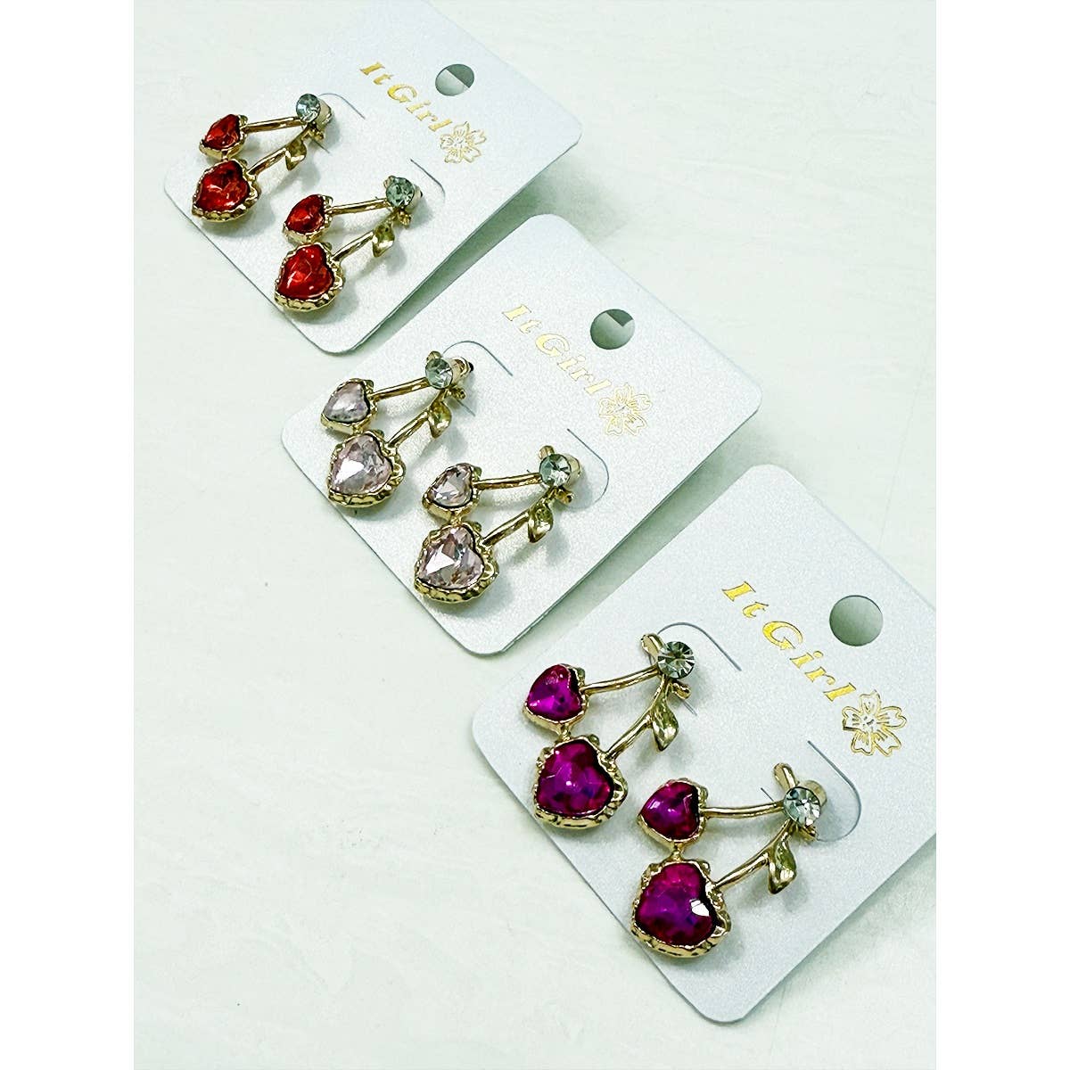 Delicious Cherry Rhinestone Earrings