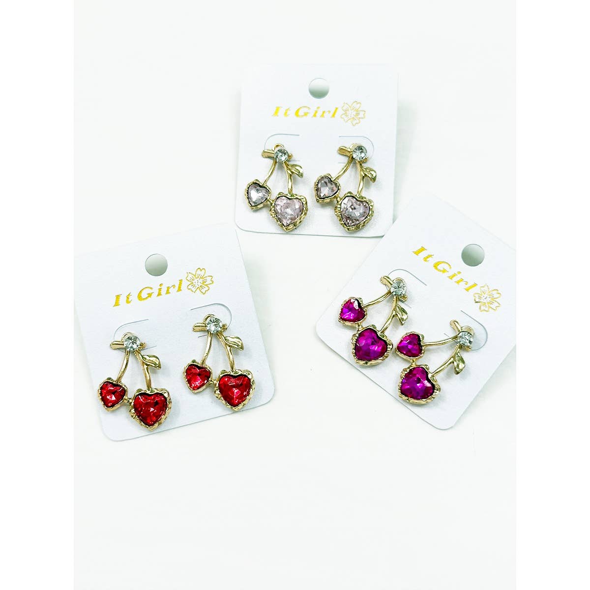 Delicious Cherry Rhinestone Earrings