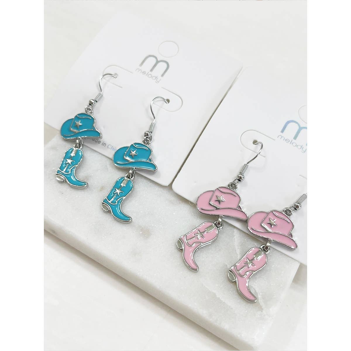 Western Cowgirl Earrings Set